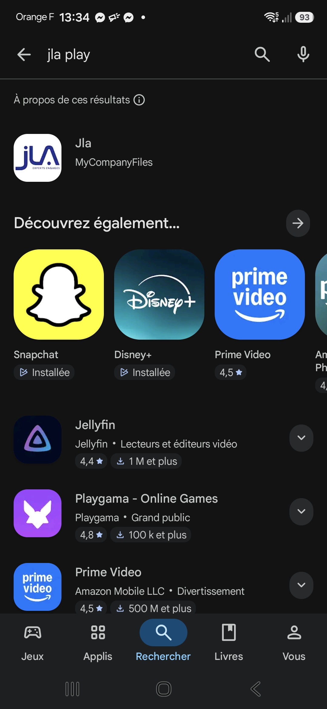 JLa play PlayStore